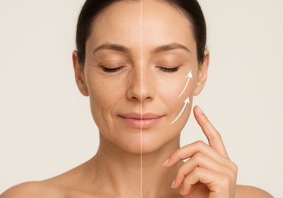 Lifting efekt na tvári